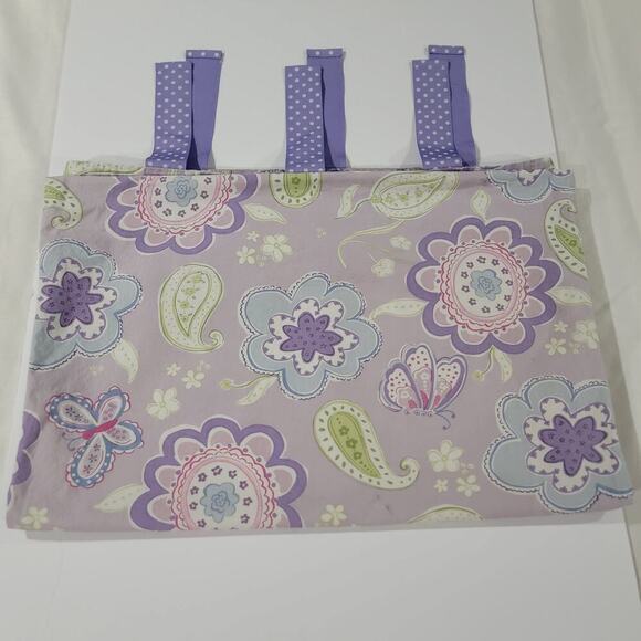 Pottery Barn Kids Purple Butterfly Samantha Full Queen Duvet Cover + 1 Sham - Picture 6 of 10